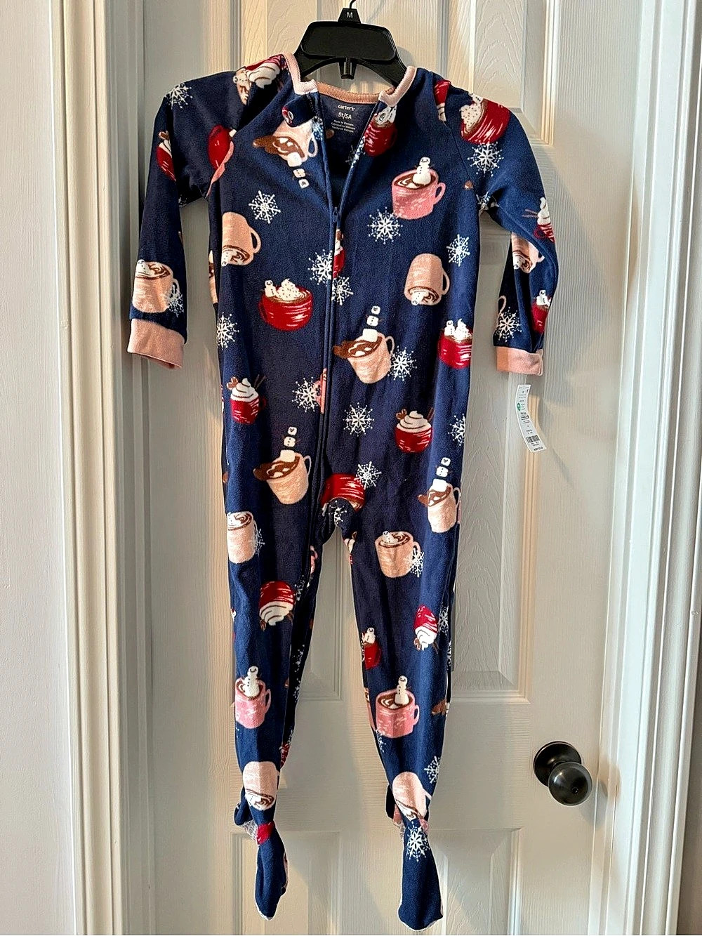 (4) NWT Carter's Microfleece Footed Pajama Sleep & Play. 5T